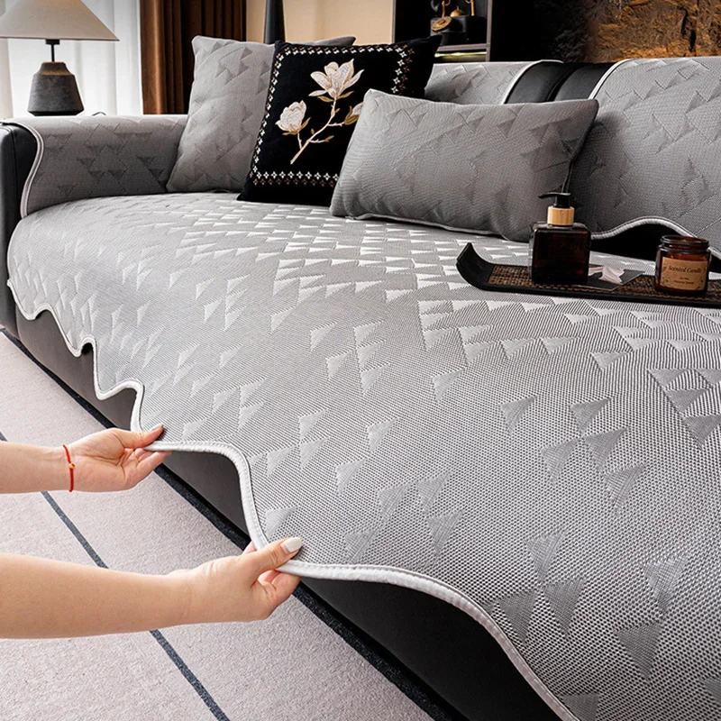 2026 New Summer Cooling Sofa Cushion Anti-Scratch Printing Comfort Sofa Protector Dust-Proof and Dirt-Resistant Home Decoration
