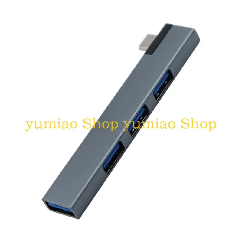 587B 4 in 1 Aluminum Fast Speed Type C Splitter 5Gbps Multiport USB3.0 Multiple Port