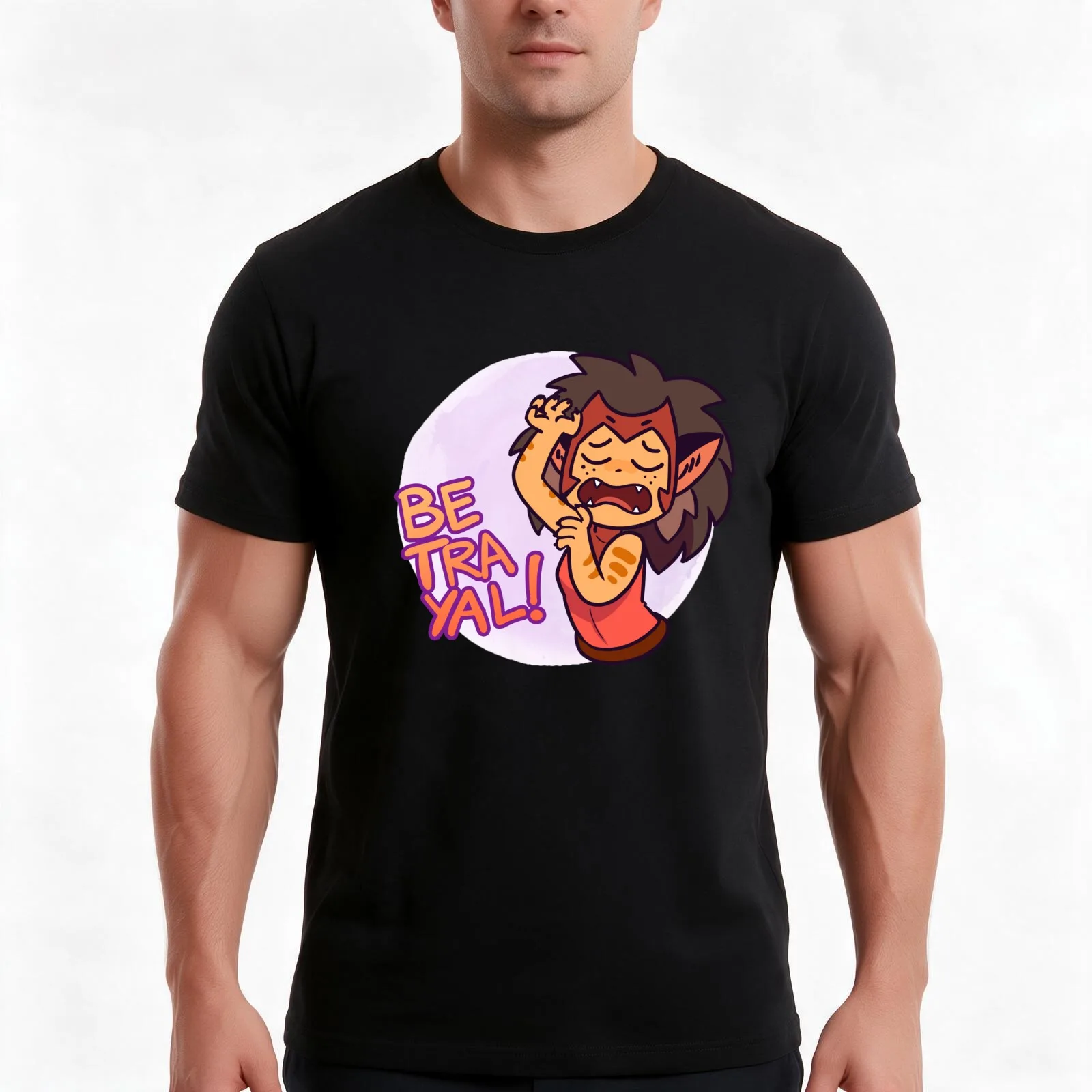Catra- Betrayal! T-Shirt, Summer Casual Cotton Tee, Oversized Streetwear Tops, Vintage Graphic Print, Loose Fit Short Sleeve