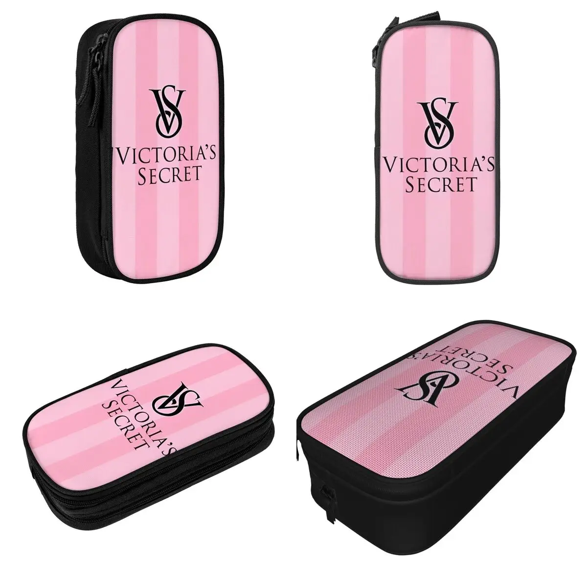 Fashion VS Victorias Pink Secrett Pencil Case Pencilcases Pen Box for Girl Boy Large Storage Bag Office Gift Accessories