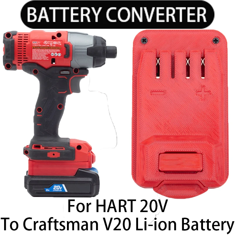 

Adapter for Craftsman V20 Li-ion Tools Convert To HART 20V LI-ion Battery Adapter Power Tool Accessories