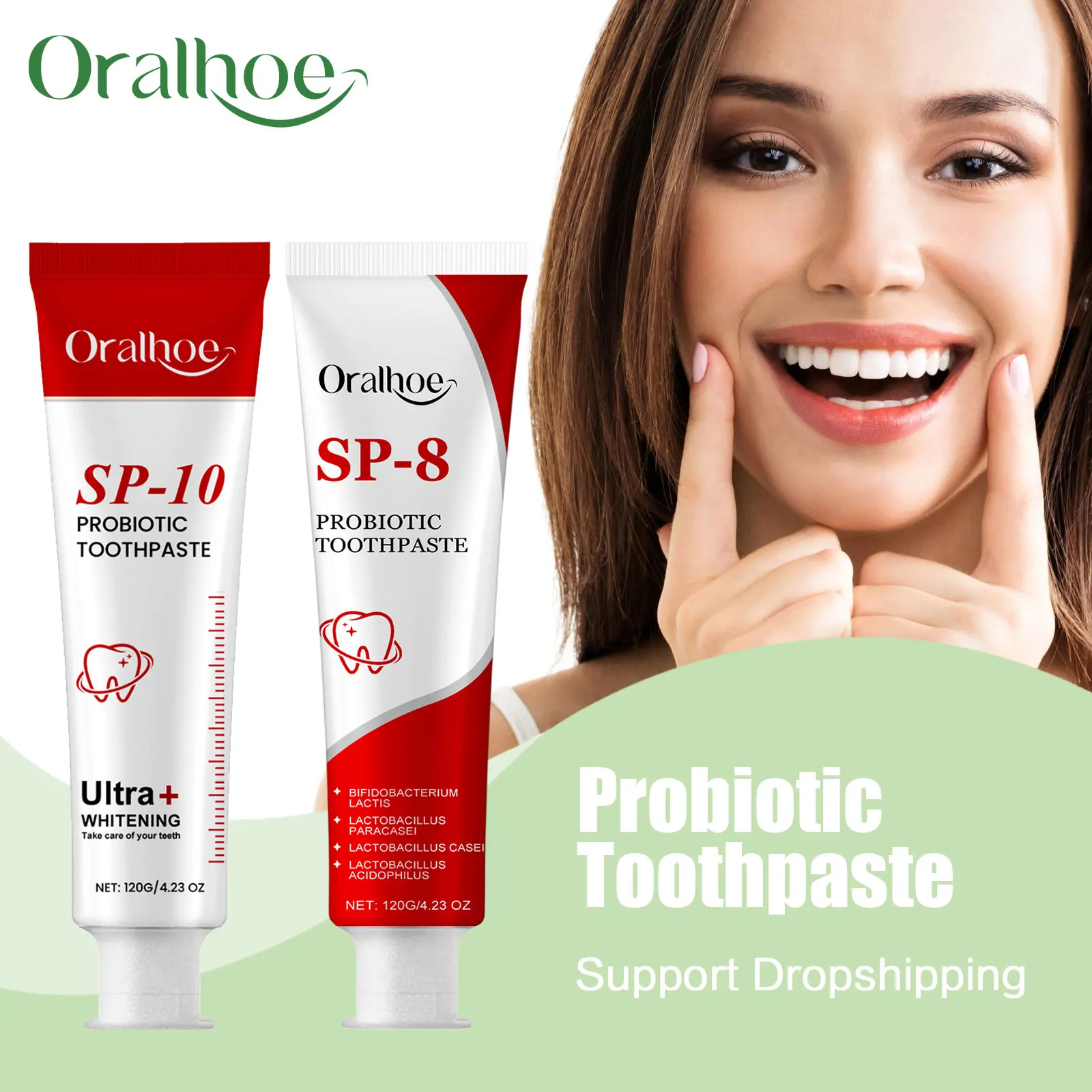 

Sp-8 Пробиотическая зубная паста, отбеливание зубов, чистка зубов, чай, пятна кофе, удаление неприятного запаха изо рта, свежая ремонт зубной пасты