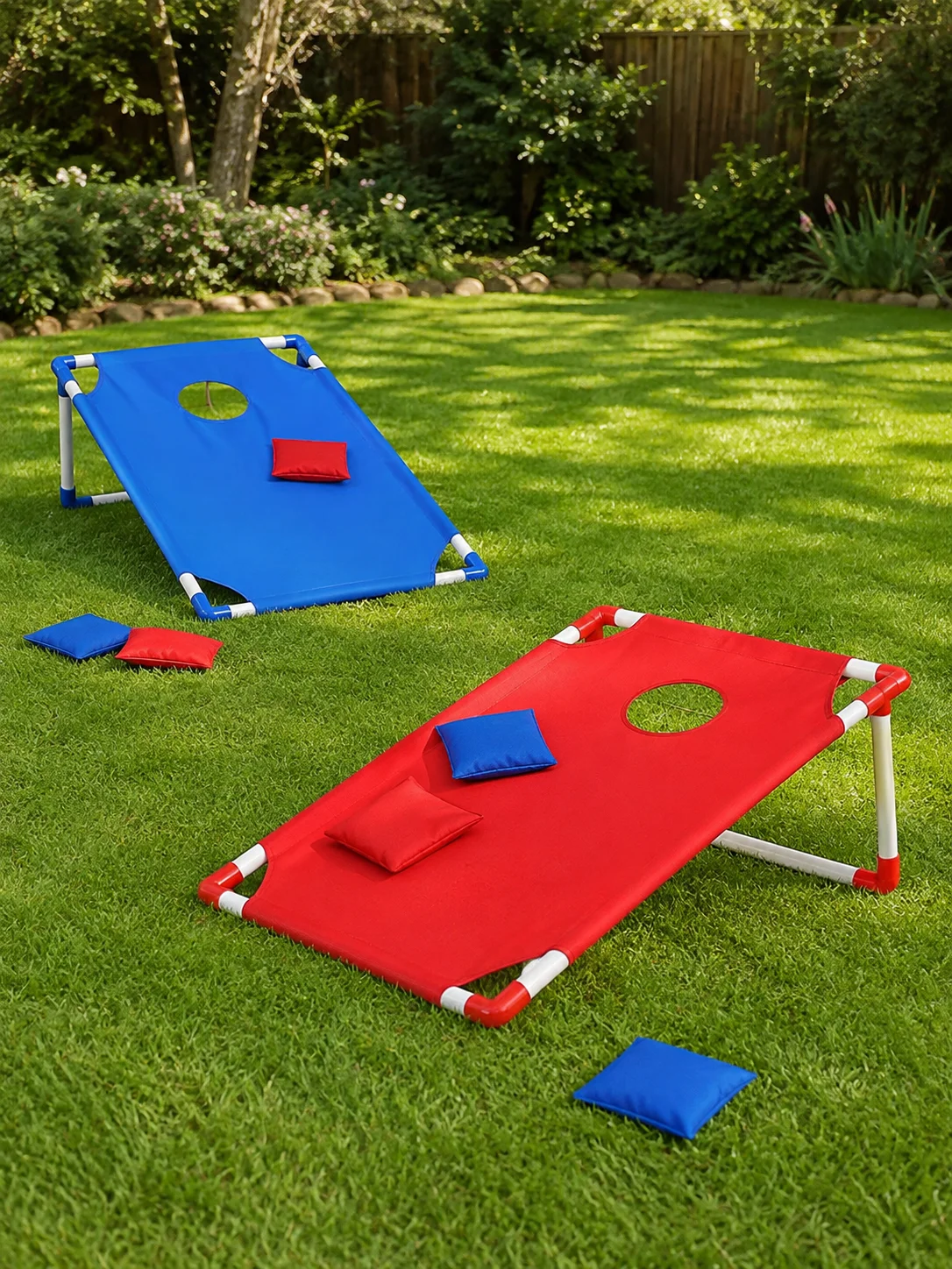 ชุดเกมคอร์นโฮลแบบพกพา 9 ชิ้น,  - Cornhole Board Set บทวิจารณ์และราคา