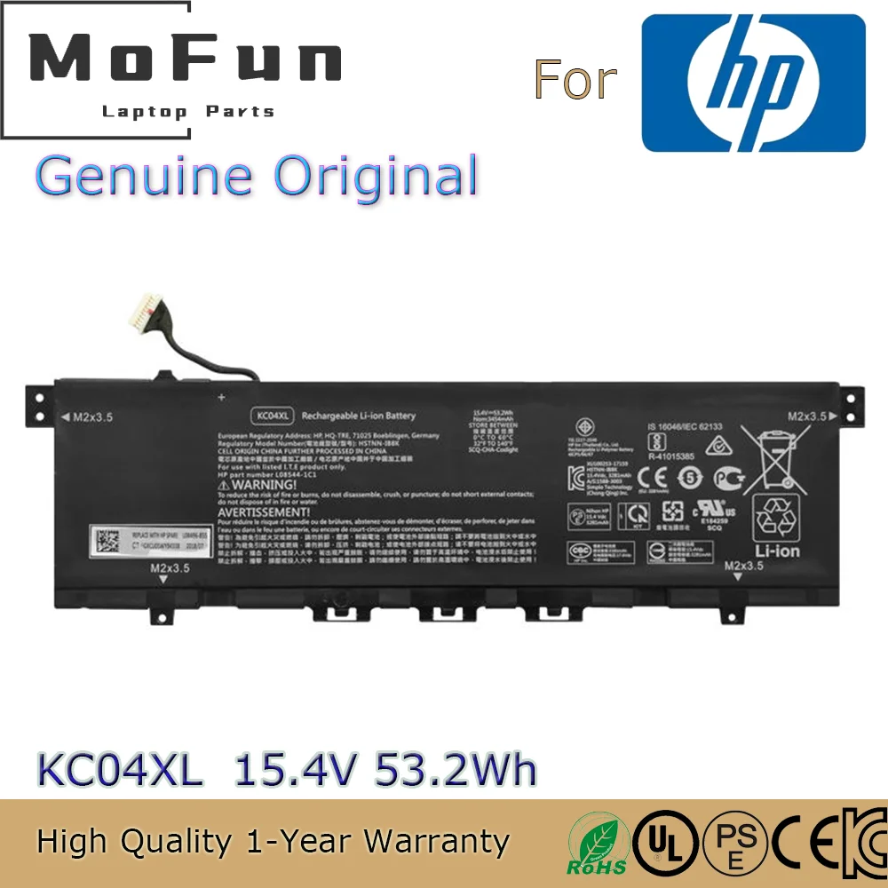 Brand New Original KC04XL 15.4V 53.2Wh Laptop Battery for HP ENVY X360 13-AG 13-AH L08544-2B1 HSTNN-IB8K