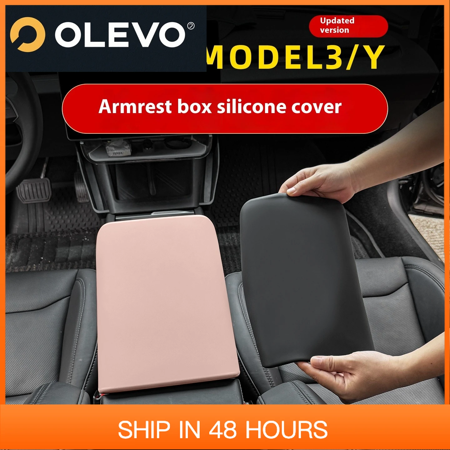 New Fit For Tesla Model 3 Highland  Model Y Juniper Armrest Box Silicone Protection Cover Central Handrest Box Cover Interior