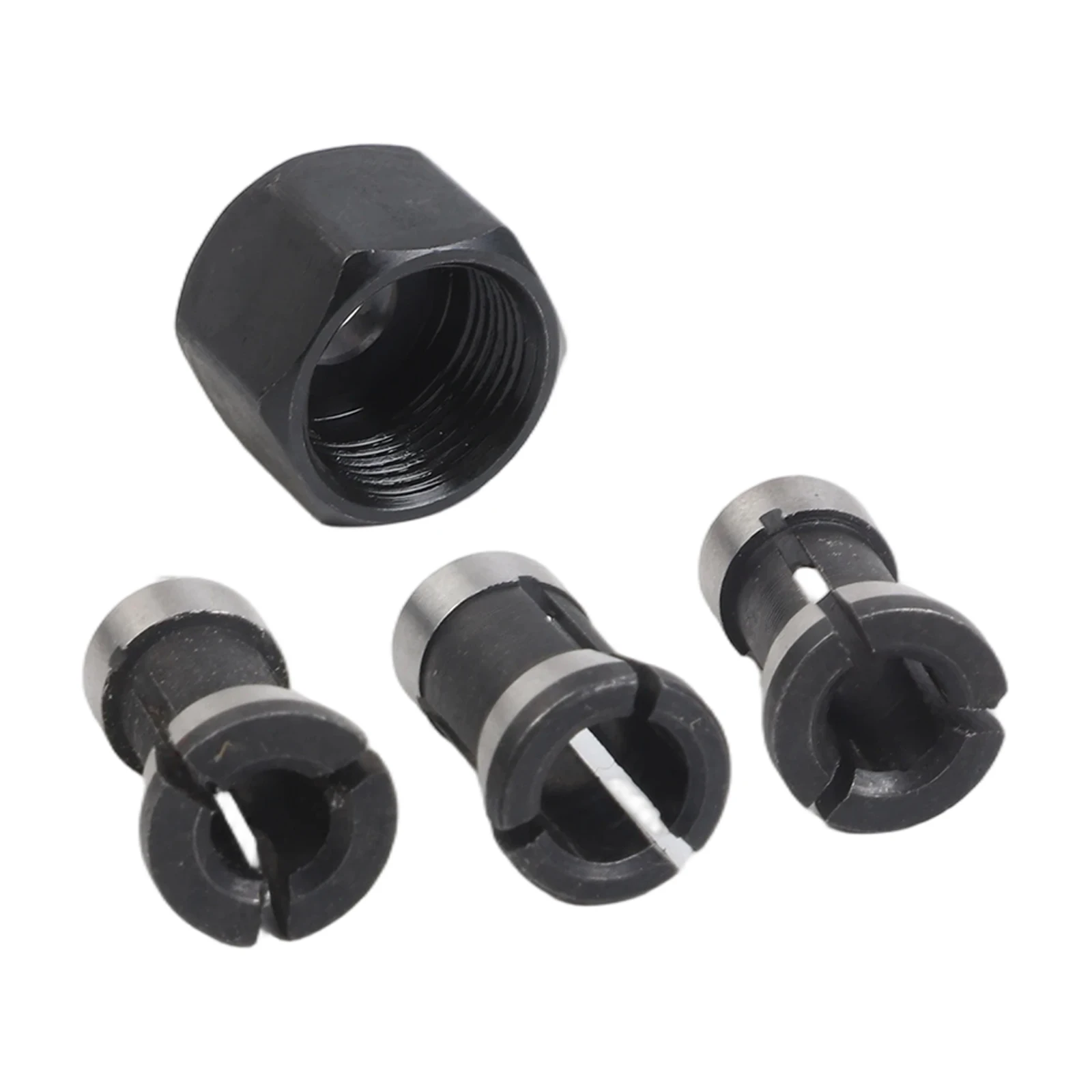Engraving Machine Adapter 6mm -M17*1mm Router Collet Adapter Carbide Material Heat Treated Split Bushing Converter