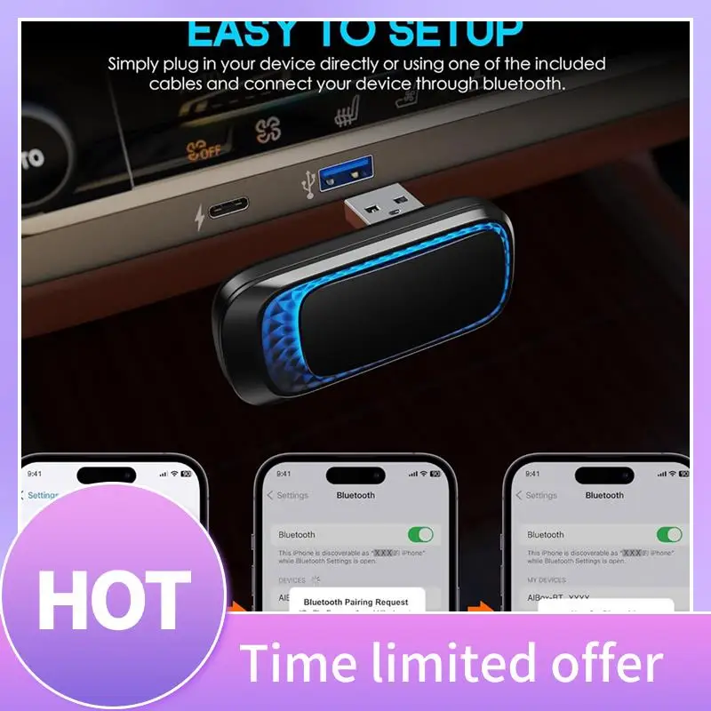 ABFN-محول Carplay اللاسلكي USB صغير Carplay دونغل لصندوق لعب السيارة بلوتوث آيفون 6 فوق، مناسب للسيارات من عام 2017 #1
