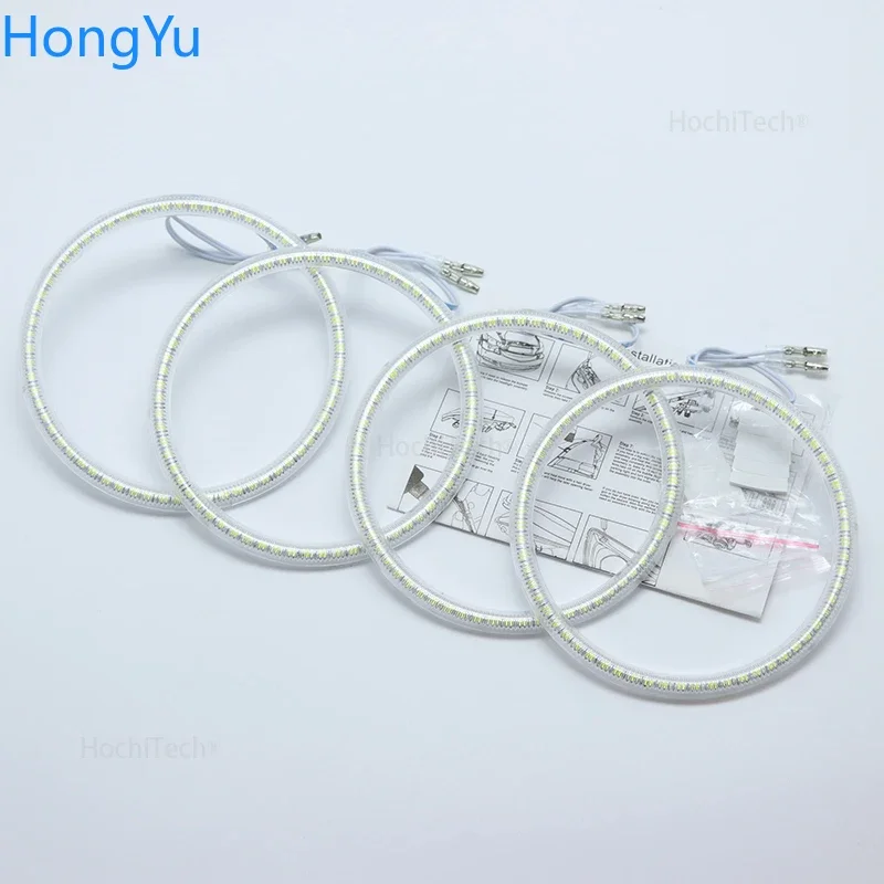 DRL Daytime Running Lights for BMW E30 E32 E34 Smd Led Angel Eyes Kit Excellent Ultra Bright Illumination - view 3