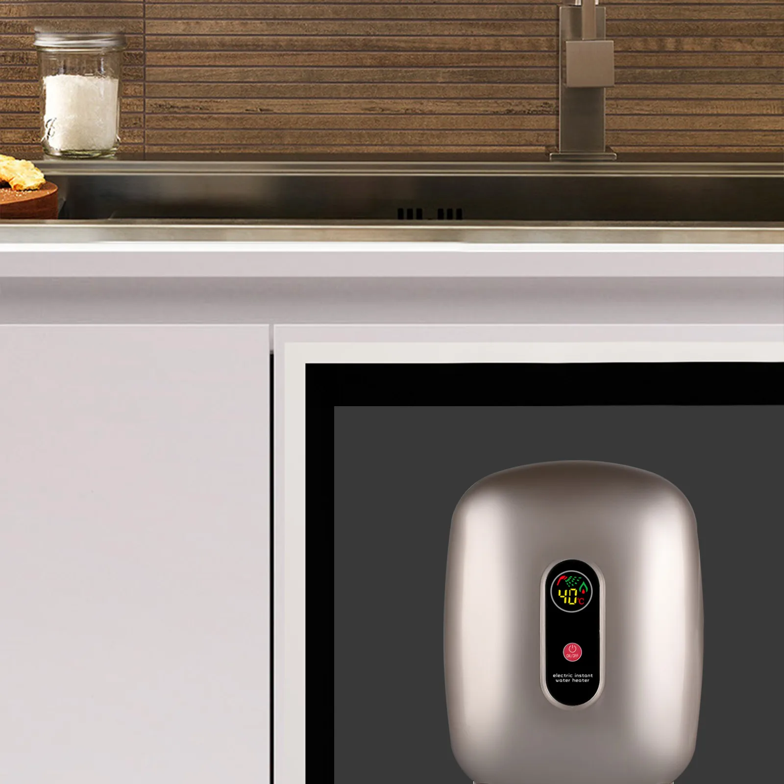Mini chauffe-eau électrique instantané sans réservoir, douche dorée, robinet de cuisine, 3KW, 110V, HOKitchen