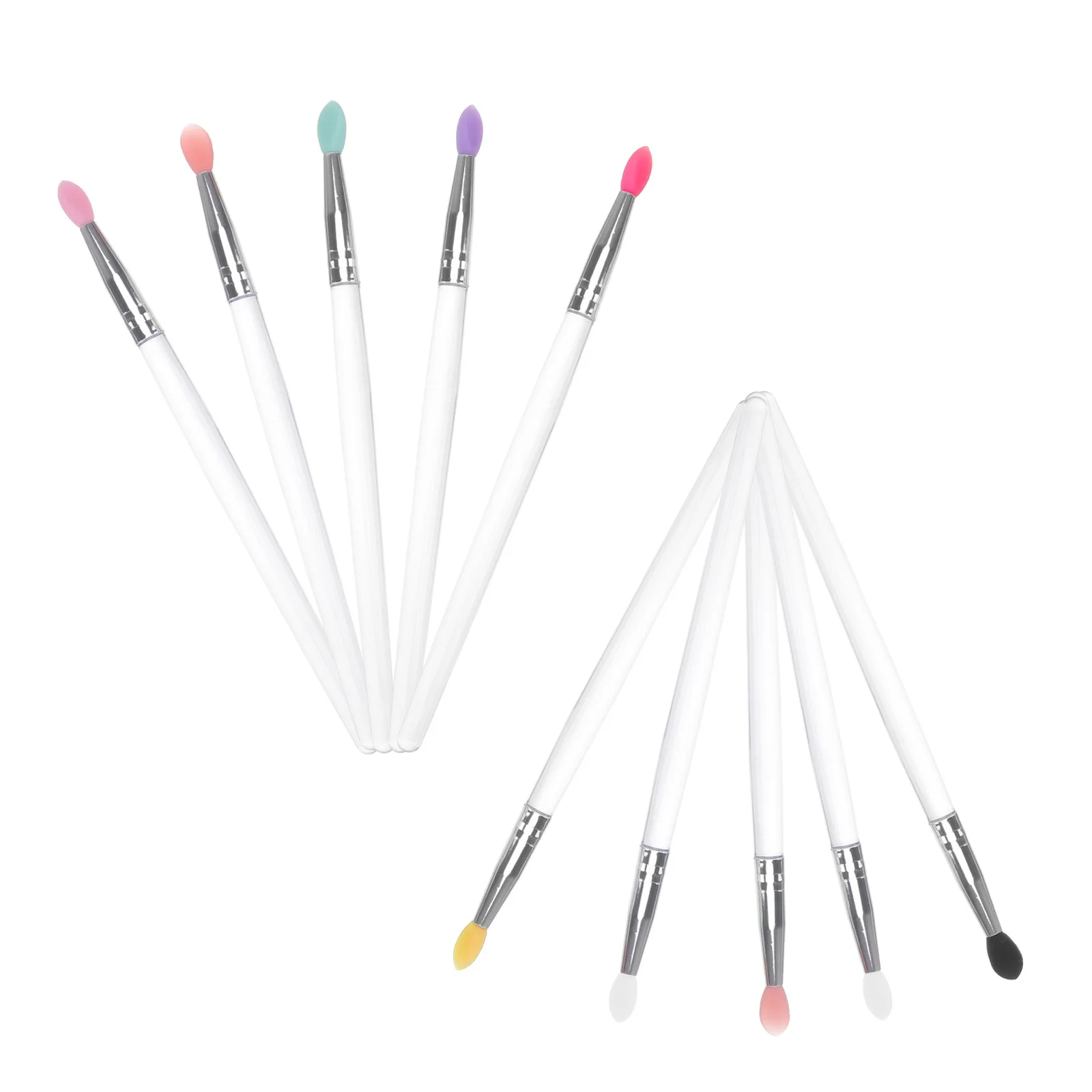 Juego de brochas para sombra de ojos, 10 Uds., brochas de maquillaje Premium portátiles, herramienta de maquillaje de ojos ligera y cómoda para viajes, fiestas, uso diario