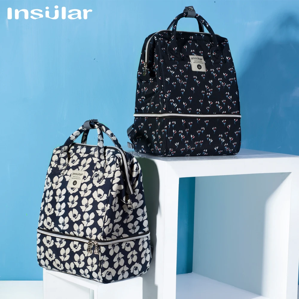 Mochila para maternidade com vários compartimentos, grande capacidade, para mamãe, com gancho para carrinho de bebê, bolsa para fraldas de bebê, itens essenciais para viagem