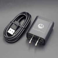 18W Fast Turbo Charger QC3.0 EU US Wall Power Adapter 1M Type C Cable For Motorola Moto G34 G53 E32 G54 G24 G50 G30 G20 Z3 G
