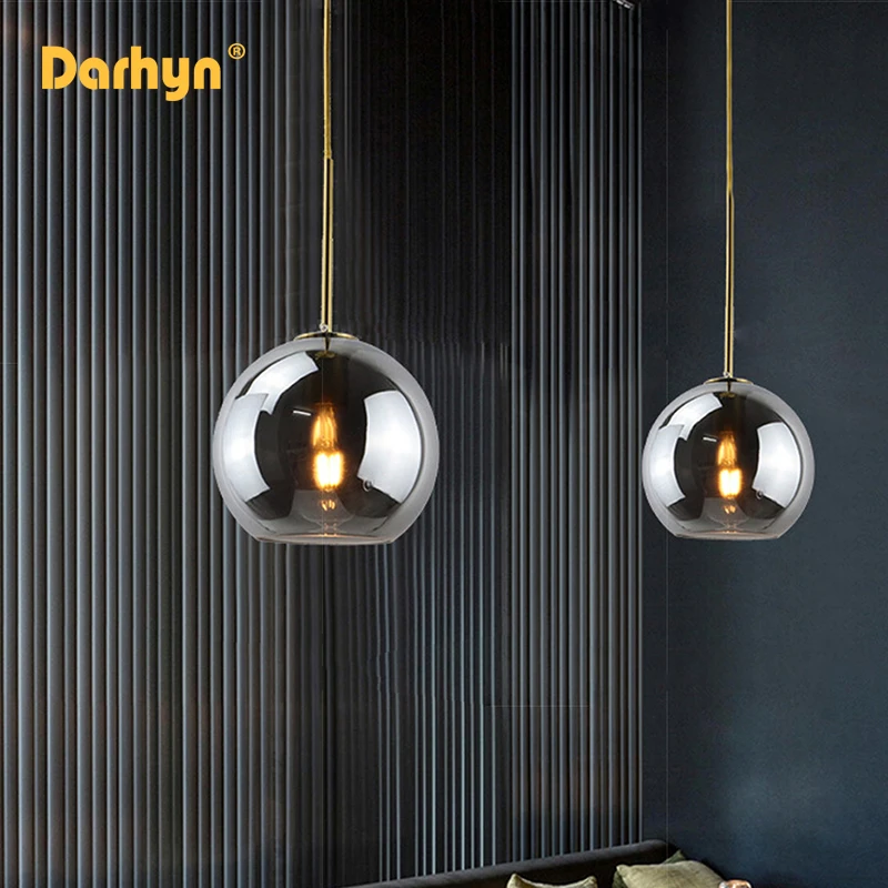 Retro Glass Pendant Light Modern Hanging Lamp Home Decor Accessories Ligting For Living Dining Room Loft pendant lamp Luminaire