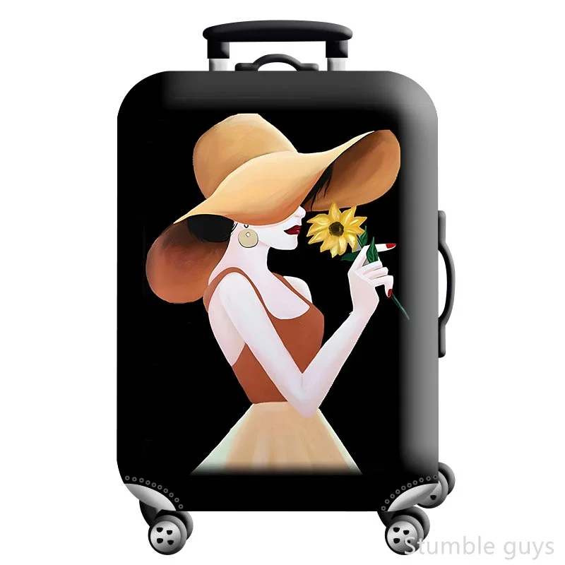 

Premium Elastic Luggage Cover Washable Protective Dustproof Suitcase Sleeve Reliable For All Travel Types 18-32 Inch