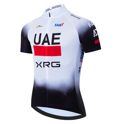 Imagen 2 del producto Conjunto de Jersey de Ciclismo de verano de los Emiratos Árabes Unidos, Ropa transpirable de manga corta para Ciclismo de Bicicleta, Maillot MTB, traje de Ciclismo azul