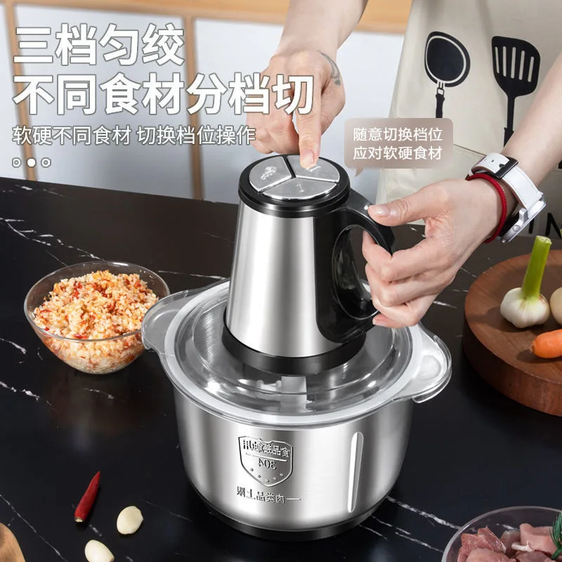 

5L Meat grinder Electric Meat Grinders Stainless Steel Food Crusher Multifunctional Vegetable Slicer Chopper Mincer