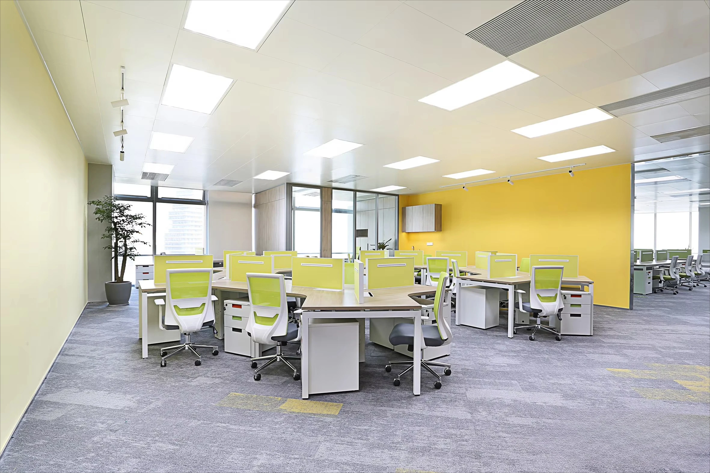 Hot-selling Modern Design 120-degree Office Furniture Workstation Can Be Customized Compartment, Factory Direct Supply, Suitable