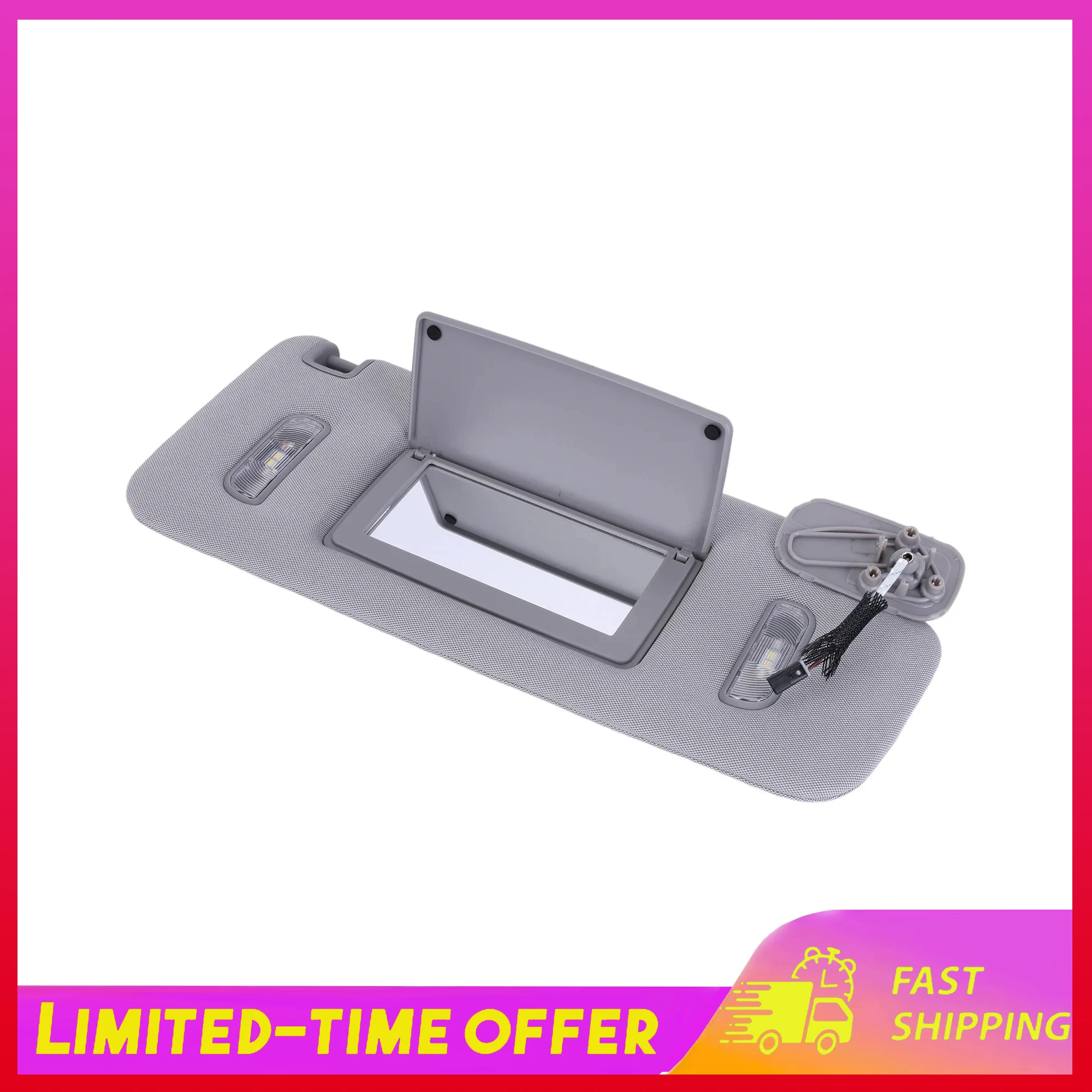 

For GMC Sierra 2015-2019 Passenger Side Sun Visors with Light Gray: 23459643, 23459646, 84247140 Automobiles Parts Accessories