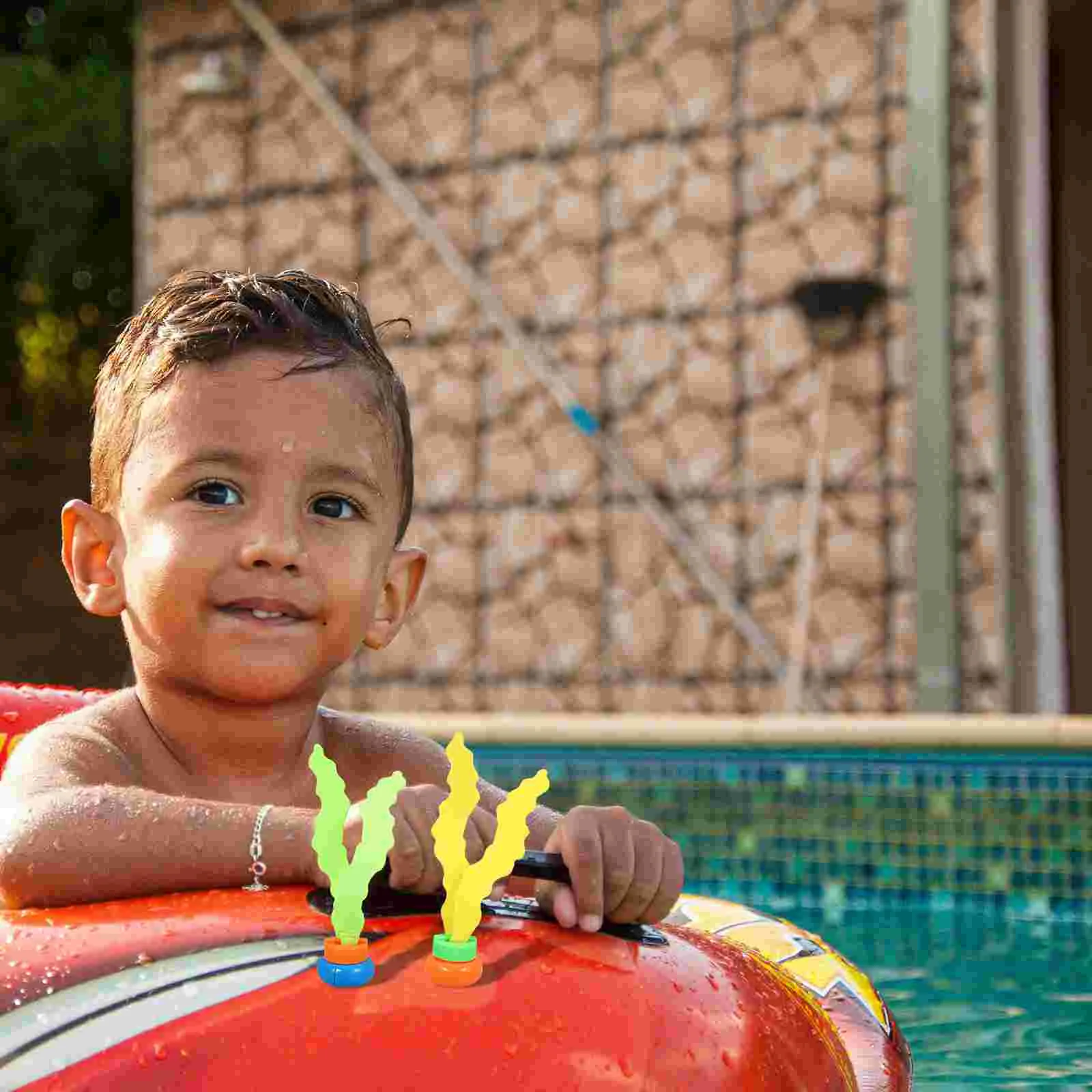 子供のためのダイビングおもちゃ、クラゲの宝物、水中トレーニングバス、水泳プール、水のおもちゃ、4-8、子供、8-12プール、6個