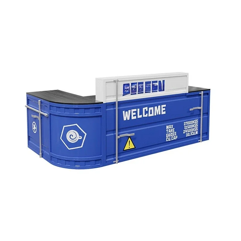 Checkout page Bar Gym Internet celebrity minimalist industrial style small bar desk retro modern front desk counter