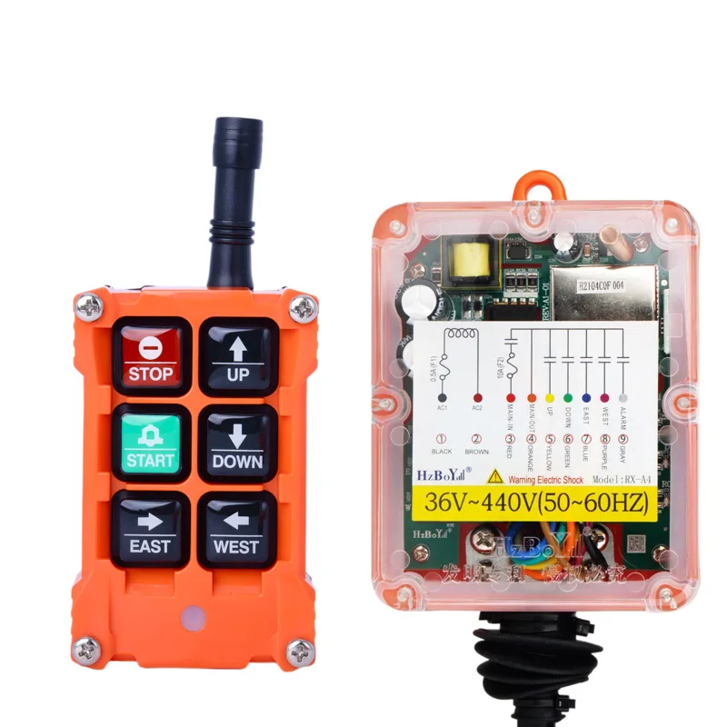 F21-4S 4 Button Key Single Speed  Hoist Wireless Industrial Remote Control Ip67 Waterproof Overhead Crane Truck