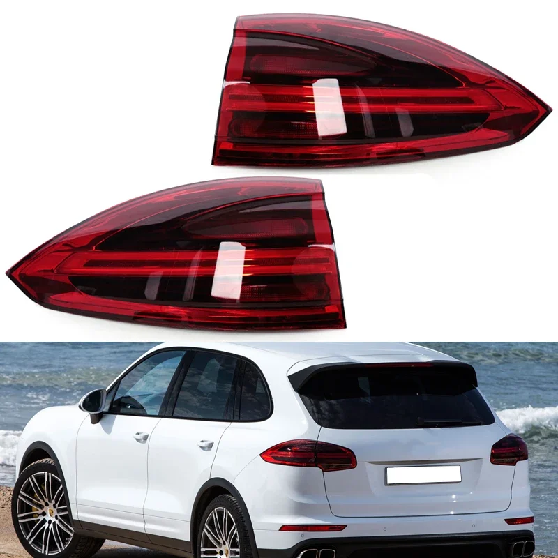 

Pop Car LED Rear Tail Light Assembly For Porsche Cayenne 2015 2016 2017 2018 Tail Lamp Taillights 95863106100 95863106200