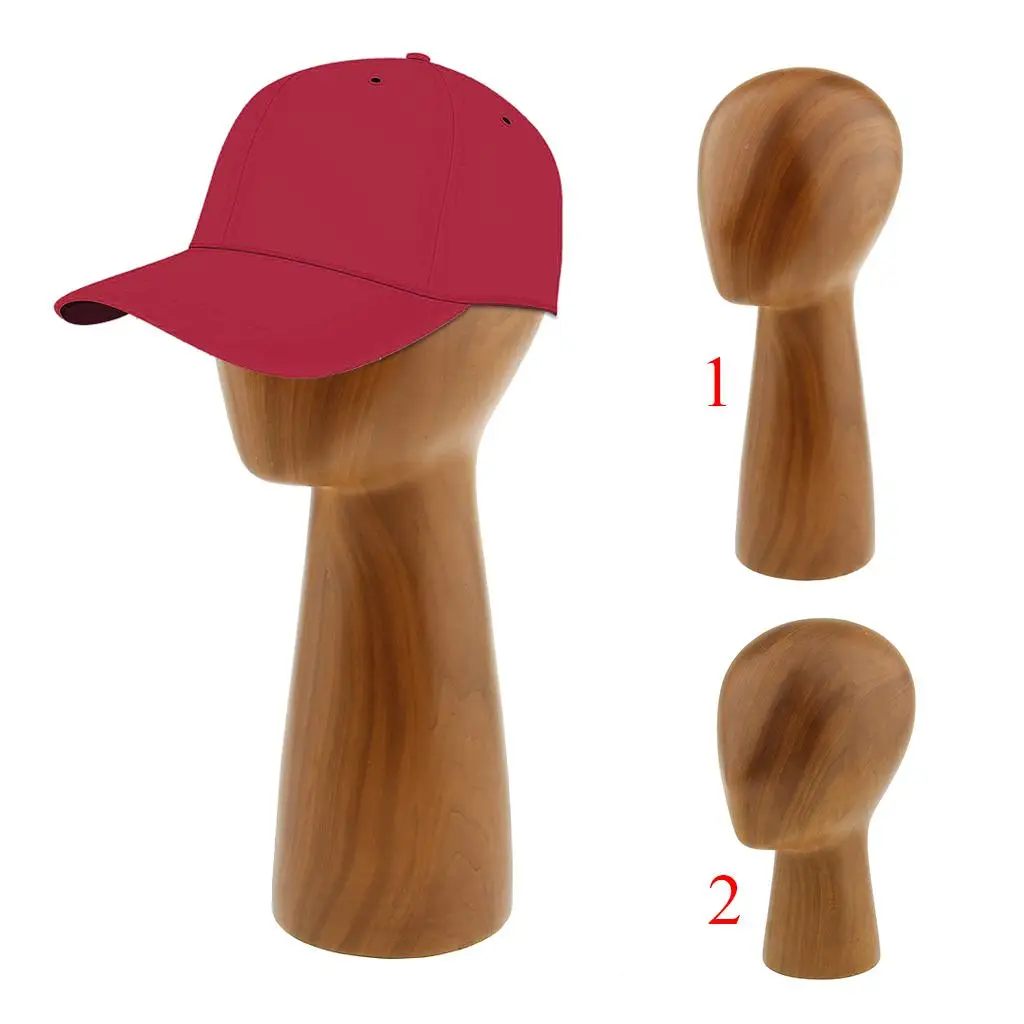 craft-retail-showcase-warm-color-manikin-head-model-hair-wigs-display-holder-stand-doll-water-transfer-printing-wood