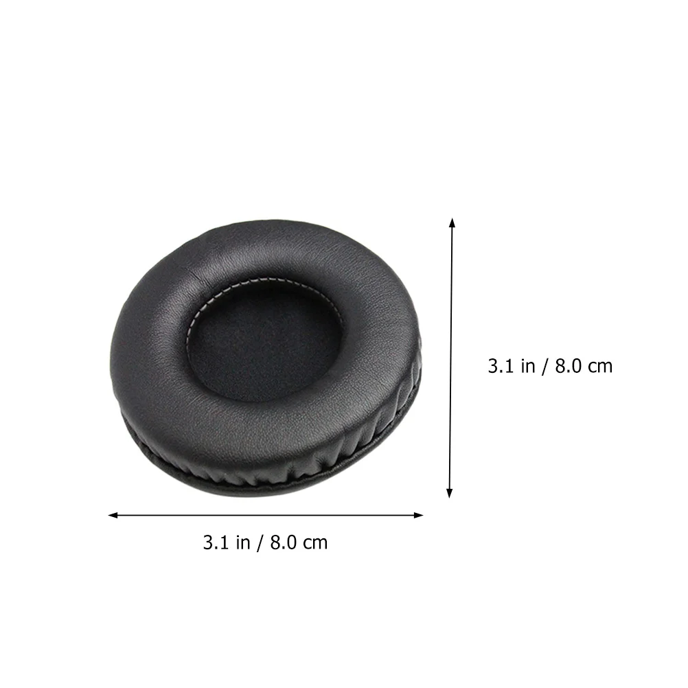 

1 Pair Headphone Sponge Covers Replacement Ear Pads Durable Noise Isolation Universal Fit Round Design Comfortable Headset