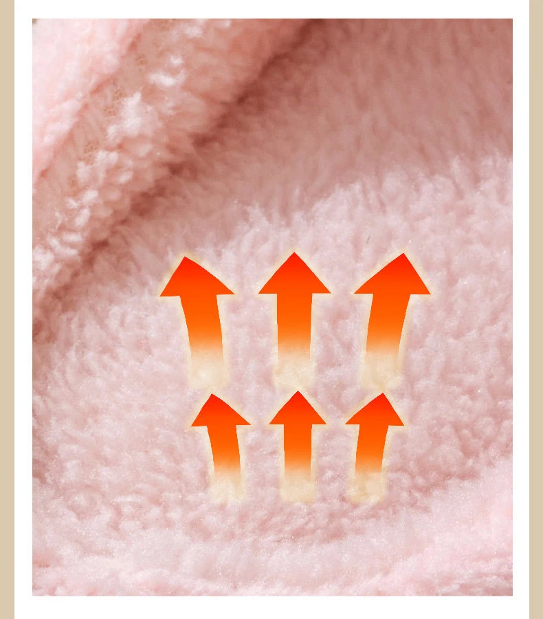 Winter-Plüsch-Hausschuhe für Damen und Herren – Paar-Hausschuhe mit dicker Sohle, warme, mit Fleece gefütterte Innenrutschen mit rutschfester Sohle – Detail 6