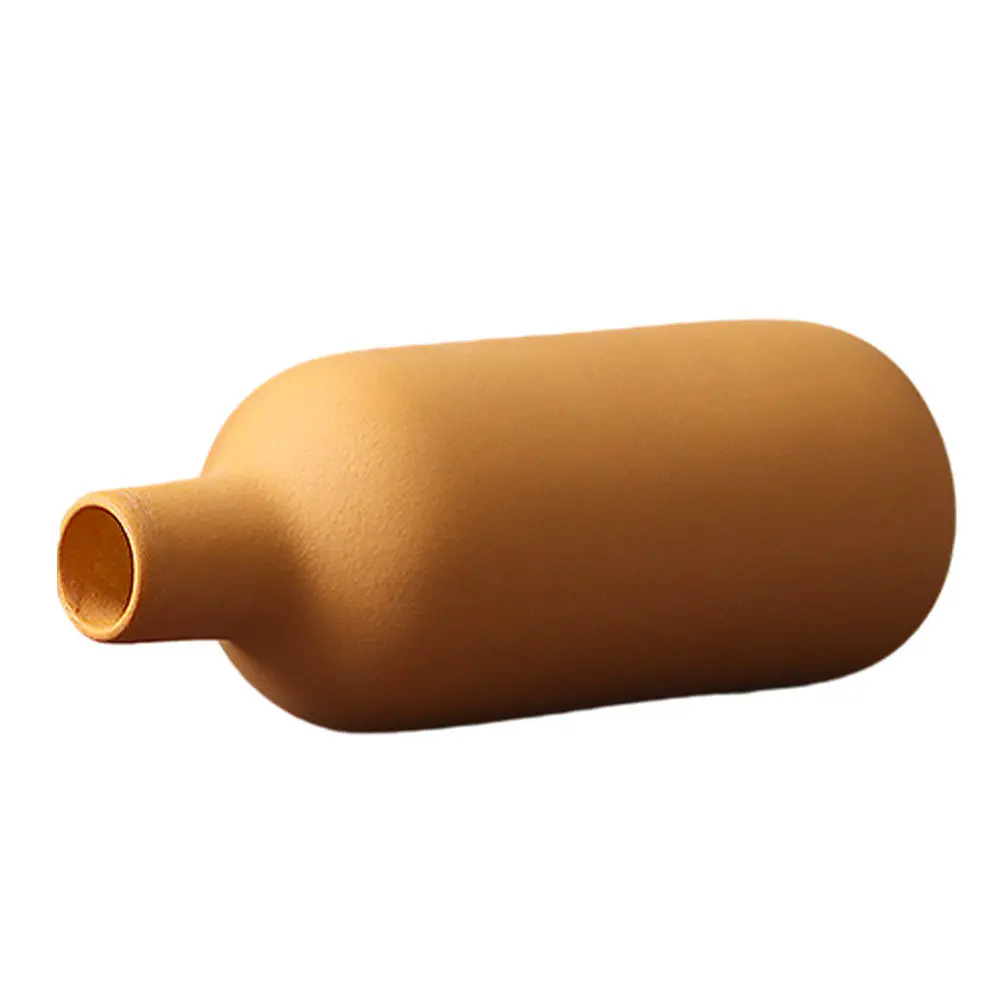 

1Pcs Stylish Ceramic Flower Vase Fresh Pastoral Design for Dried Flowers Centerpiece Decorative Household Vase