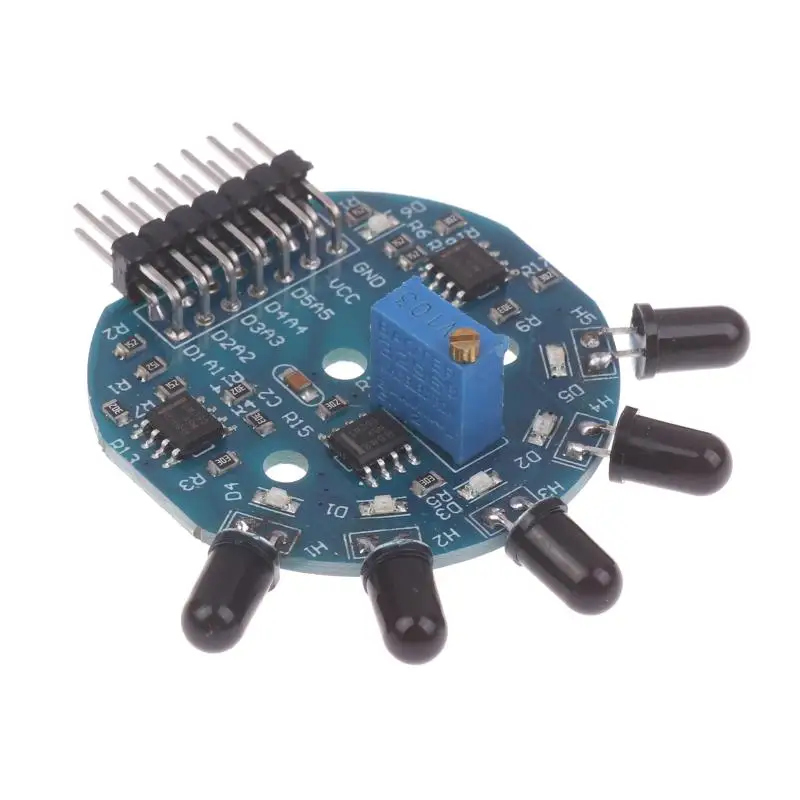 MK00215 Five Way Flame Sensor Module Analog Digital Double Output Fire Fighting Robot Repair Parts