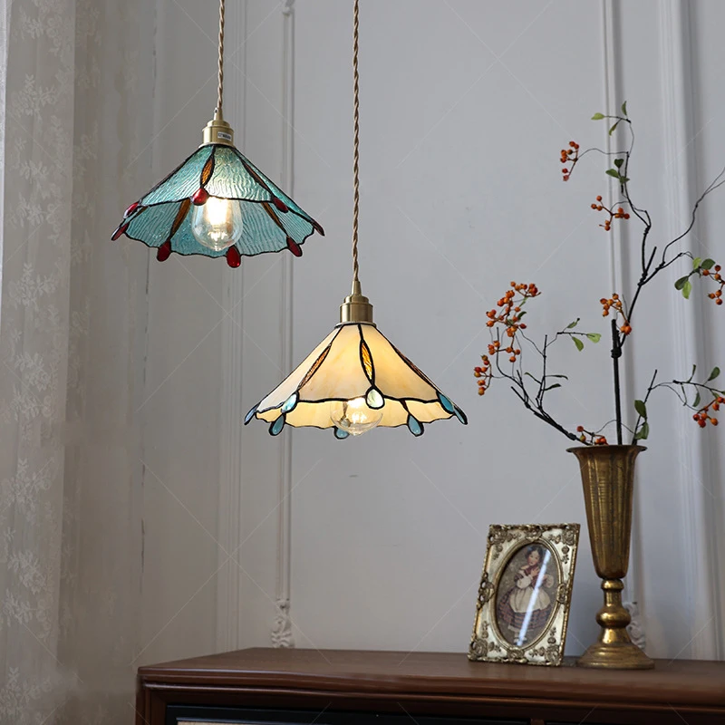 Modern Creative Restaurant Chandelier Industrial Style Loft Lamp Retro Personality Bedroom Hallway Bedside Small Hanging Light