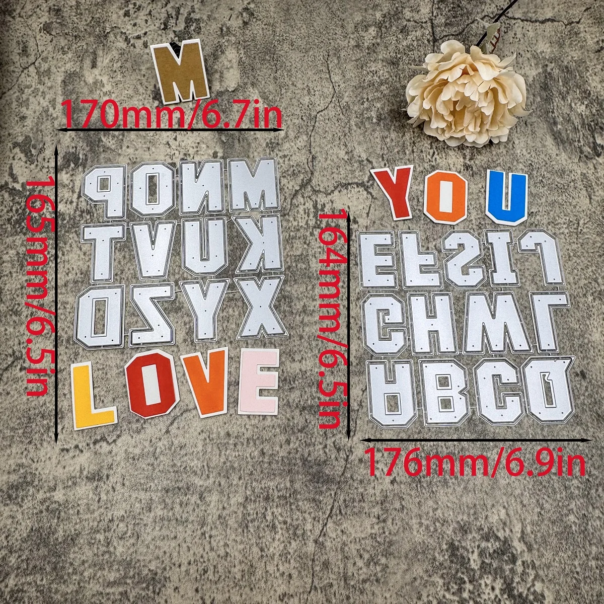 26 шт. двухслойные буквы высотой 2,1 дюйма металлические трафареты для DIY скрапбукинга, декоративных поделок и тиснения