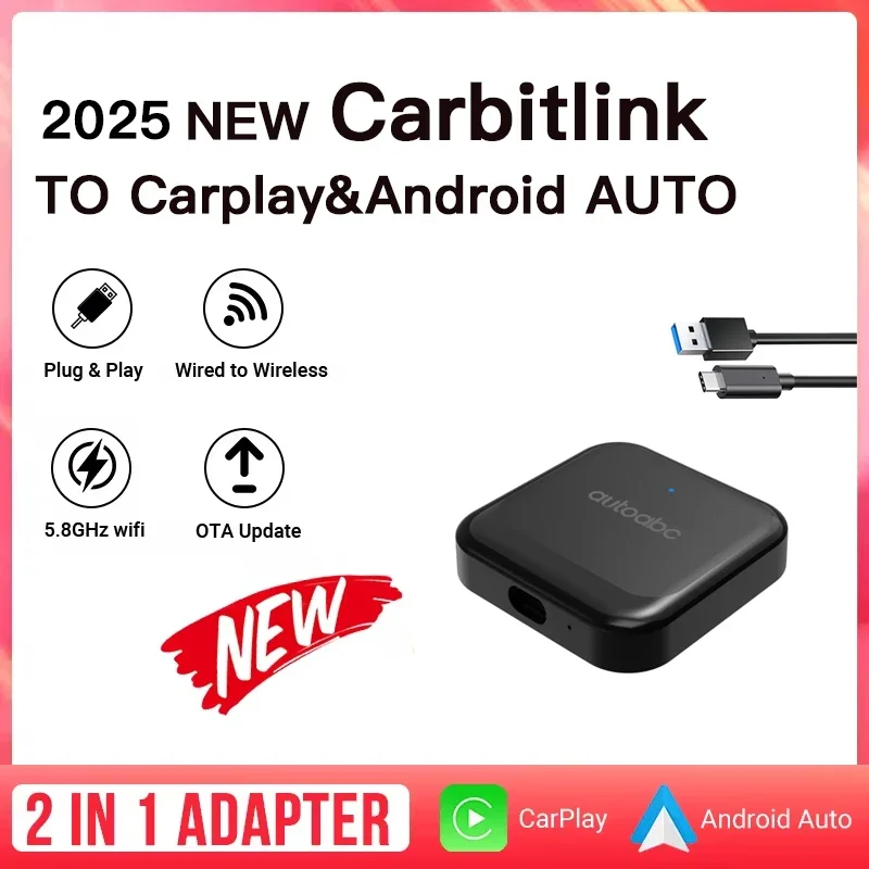 AUTOABC Wired Carbitlink Smart link Phonelink Easy connect to Wireless CarPlay Android Auto For Jetour X70 X90 X95 Dashing