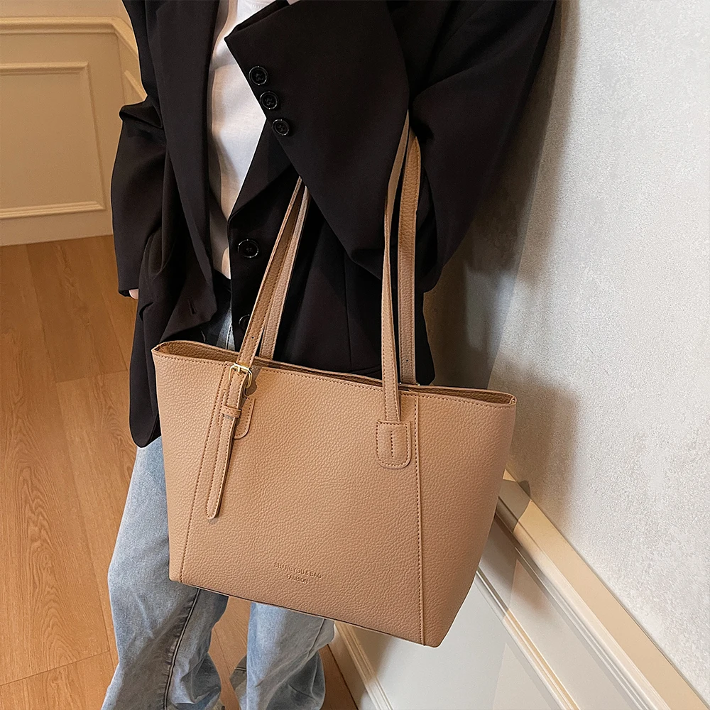 

Сумка большой вместимости, новая женская универсальная модная сумка, сумка через плечо, текстурированная рабочая сумка-тоут