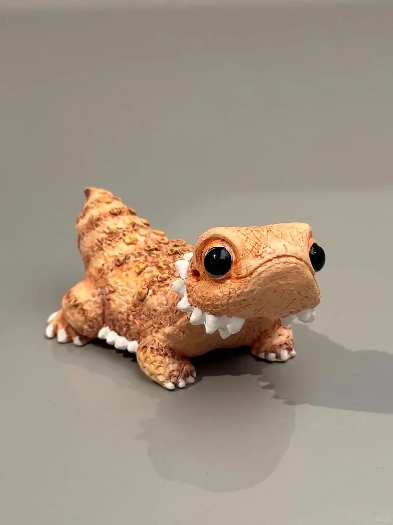 Limitado en Stock Jxk Mini dragón barbudo Central modelo escalada mascota estatuilla resina decoración de escritorio ornamento regalo de cumpleaños