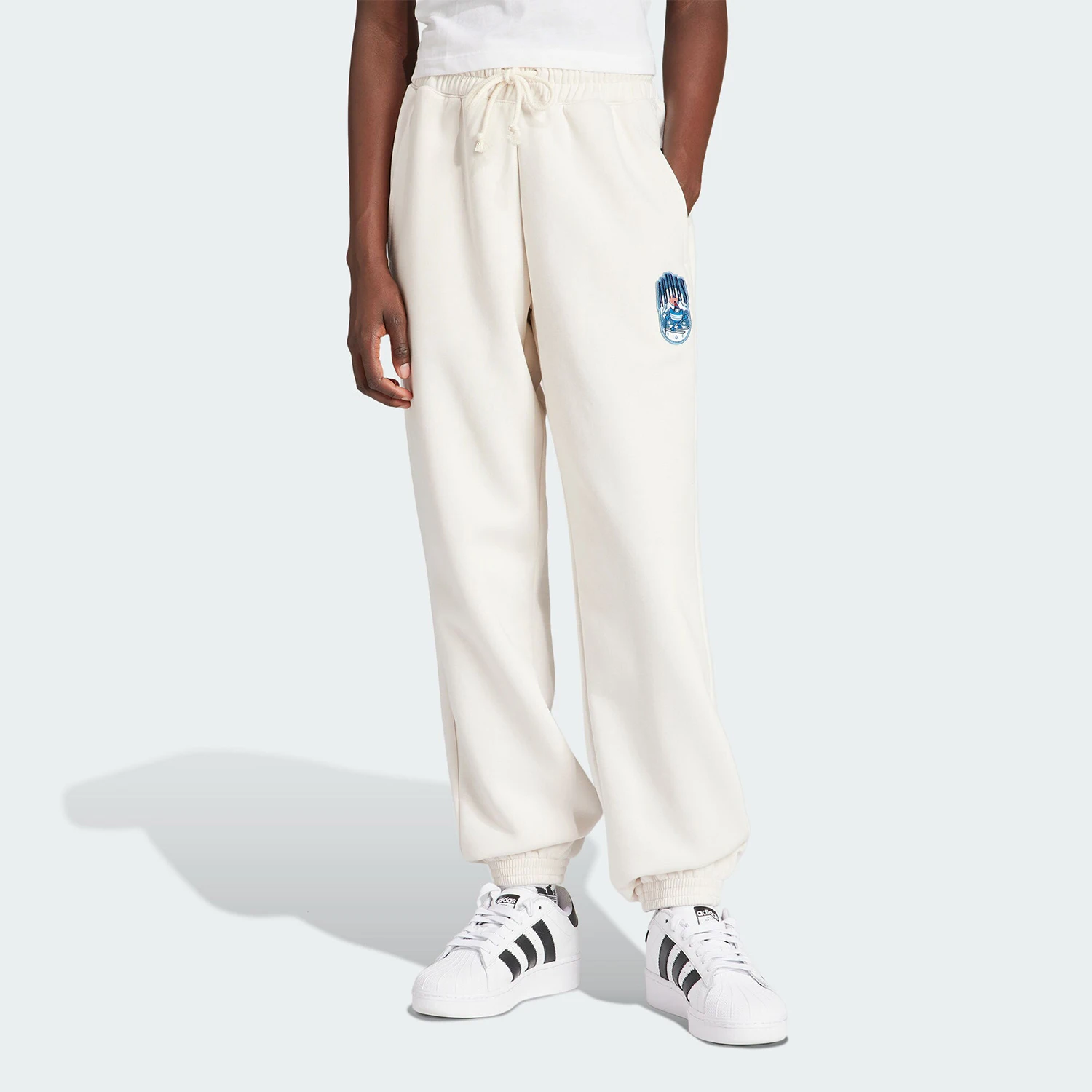 Adidas genuine clover women's plush warm leg sports pants IT1743