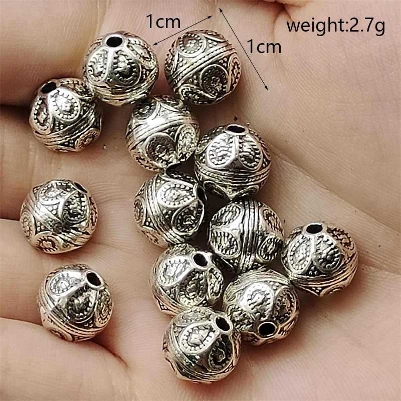 Perforated Hollow Lotus Moon Star Charm Spacer Beads Men And Women Make Jewelry Bracelets Necklaces Supplies Wholesale Material