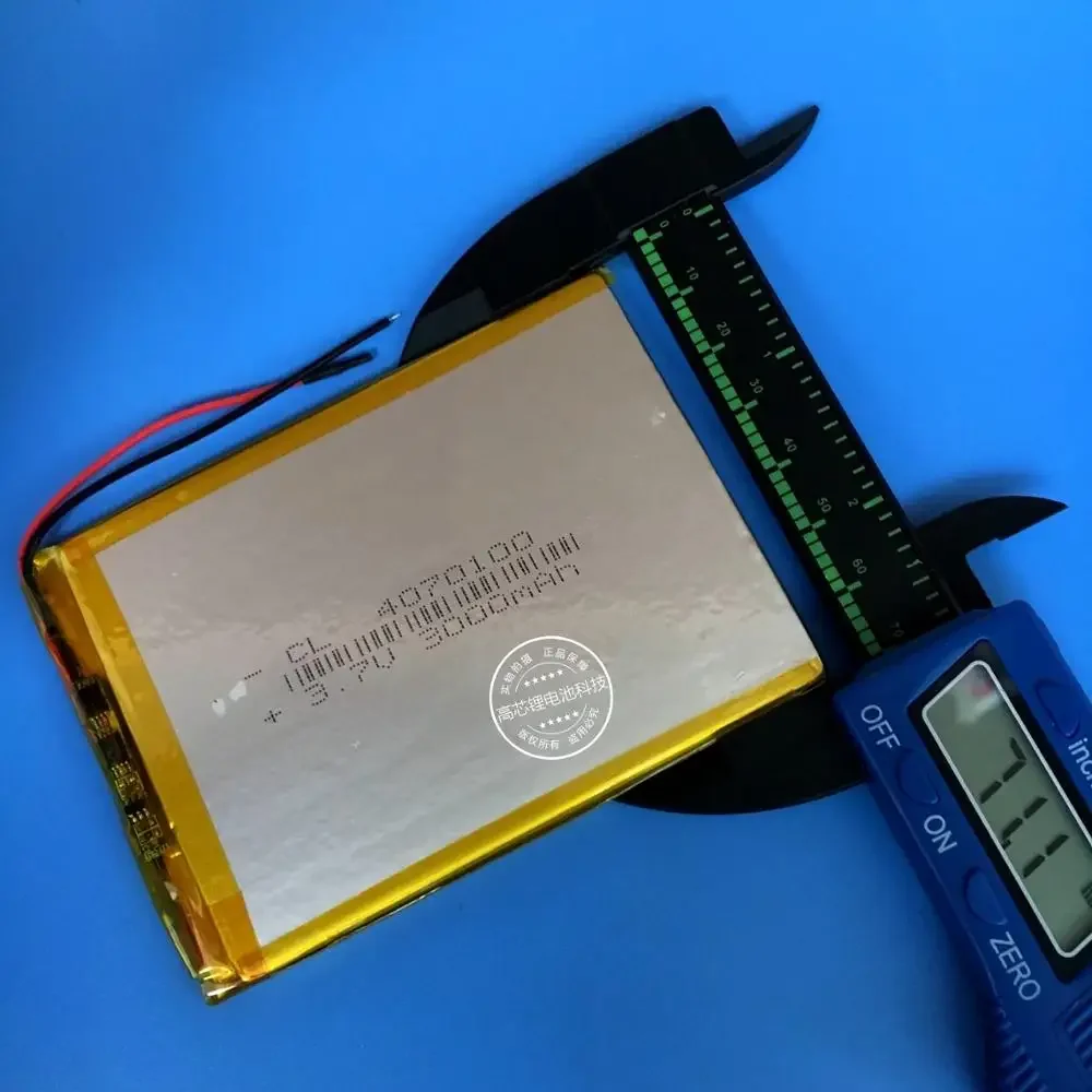 بطارية ليثيوم بوليمر 3.7 فولت 4070100   3000 مللي أمبير سبعة بوصة تابلت شحن الكنز الكتاب الإلكتروني DIY خلية ليثيوم أيون قابلة للشحن