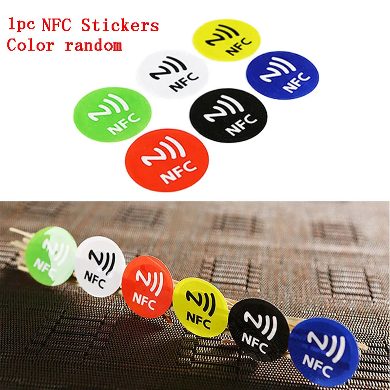 1pcs NFC213 Electronic Label Waterproof PET Anti-fake Adhesive NFC Sticker Smart NTAG213 RFID Tag For Cellphone Accessories nfc