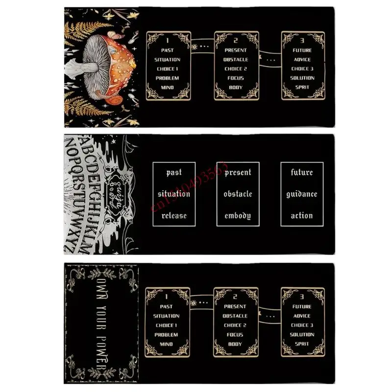 

Stylish Divination Storage Bag Reusable Polyester Linen Fabric Tarots Protectors For Tarots Decks Playing Card 448C