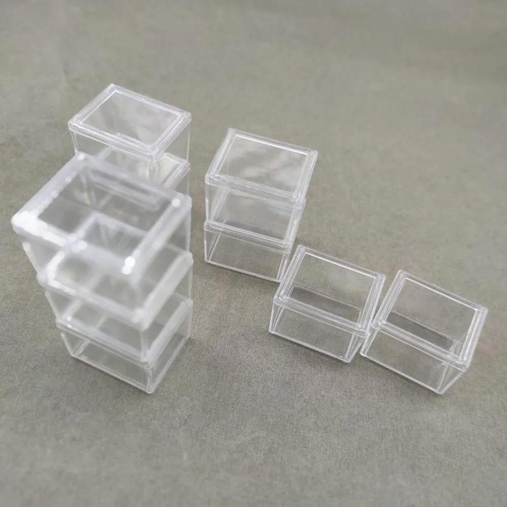 3PCS Acrylic Mini Shoe Box Scale Model Miniature Transparent Display Box Storage Boxes Simulation Model Ornaments Desktop Decor