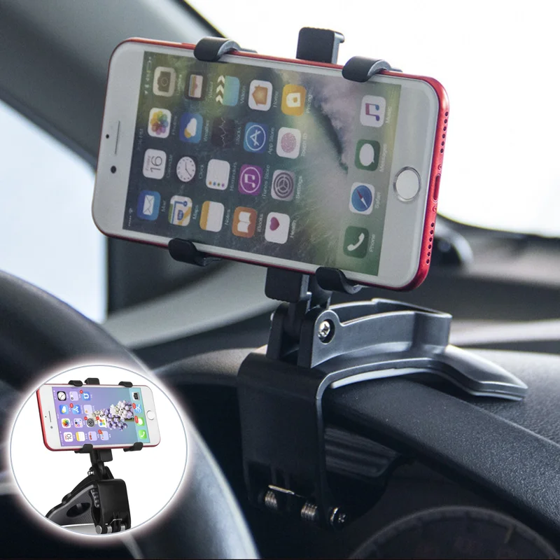 

360 Degrees Car Phone Holder Universal Smartphone Stands Car Rack Dashboard Support for Auto Grip Mobile Phone Fixed Bracket