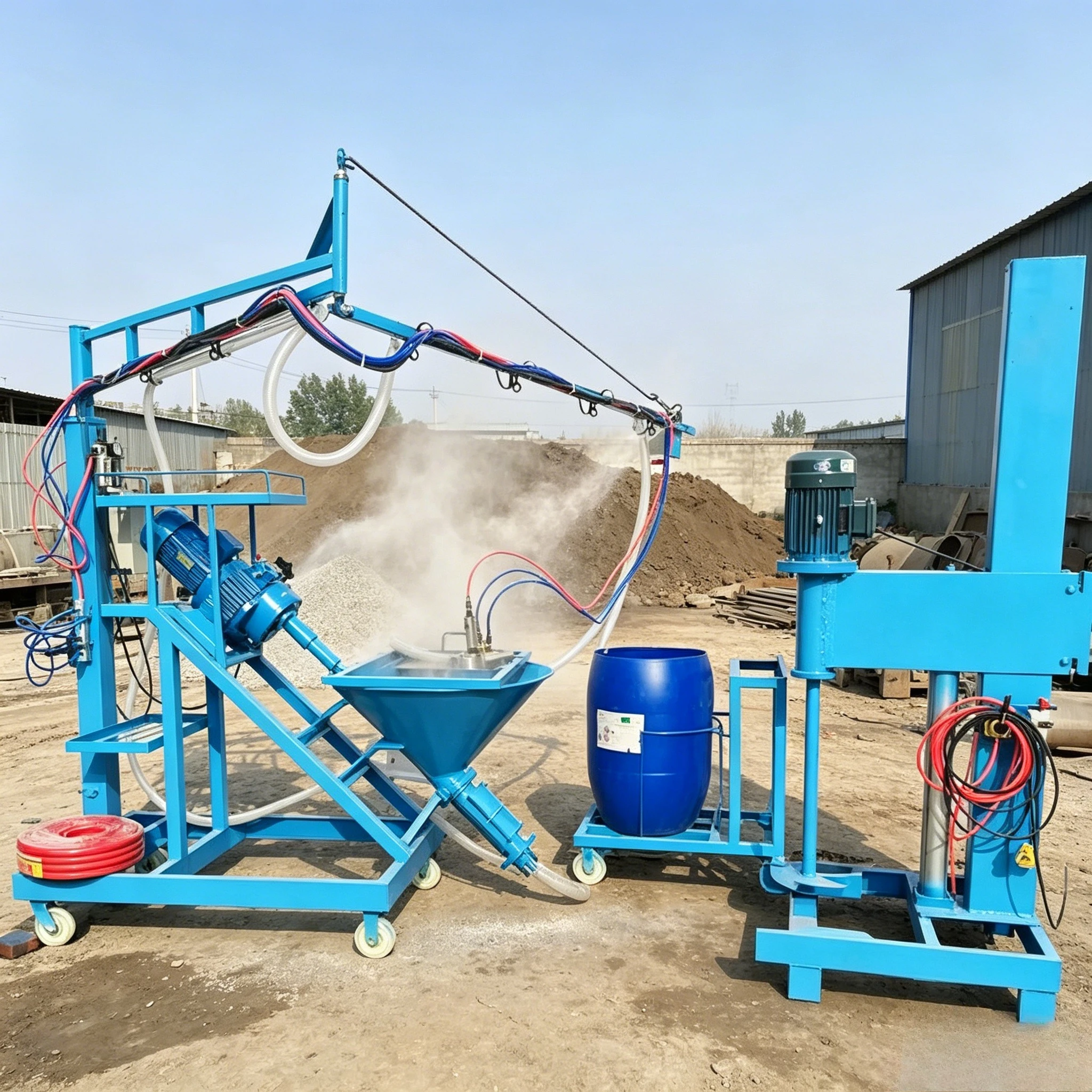 

Factory Price Versatile Concrete Cement Mortar Spraying Machine Long-Lasting GRC Glass Fiber Spraying Machine for House Building