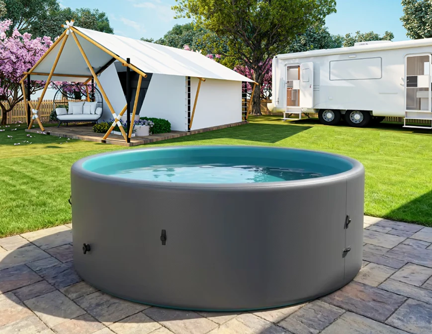 Hot Sale Durable Inflatable Pool Portable PVC Drop Stitch 3m 4m 5m Big Thickened Swimming Pool for Adults and Kids
