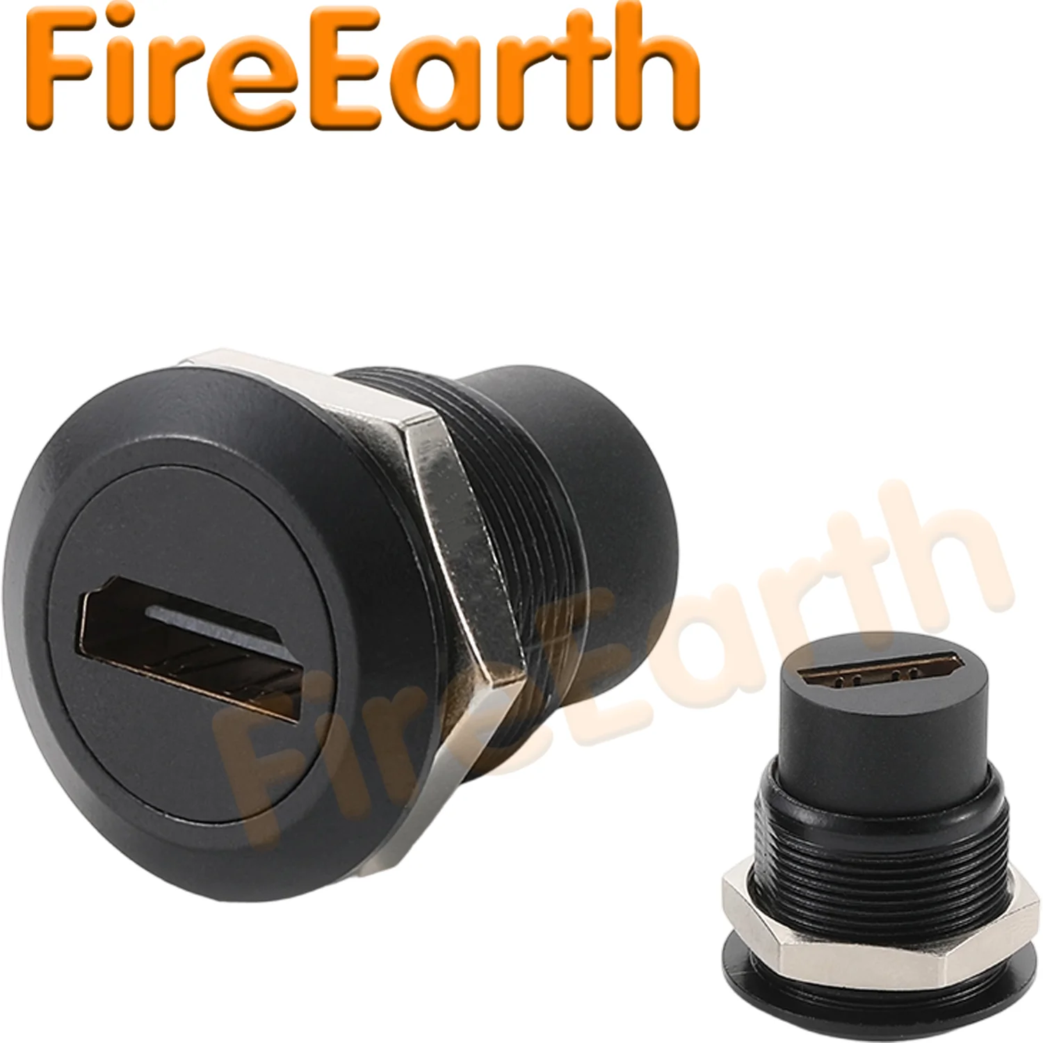 HDMI Panel Mount Connector,HDMI 2.0 Female to Female Display Connector Support 4K Resolution for TV Monitor Projector