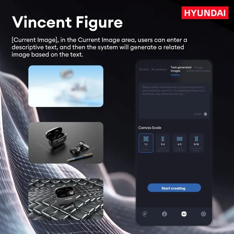 HYUNDAl HY-Y10 AI TWS Translation Bluetooth Earphones Multi Languages Earbuds For Real Time working Business Communications