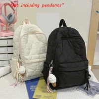 Mochila de estilo coreano para mujer en otoño e invierno, clip de algodón ligero para uso diario, mochila para salir