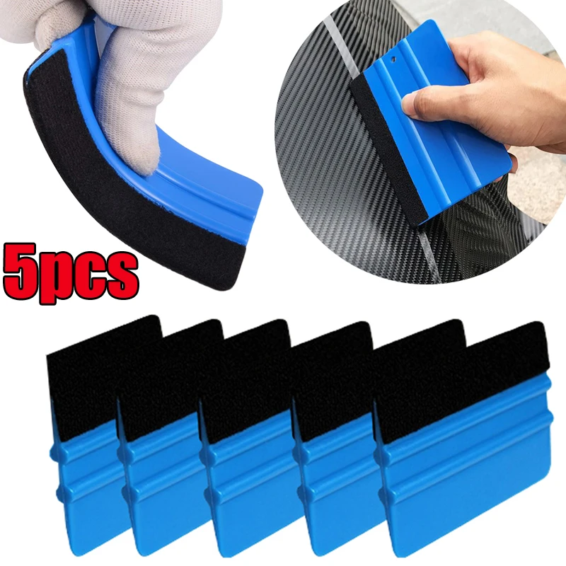 1/10pcs Car Stickers Film Install Squeegee Vinyl Carbon Fiber Car Wrap Scraper with Felt Squeegee Tool Film Wrapping Tools 10cm