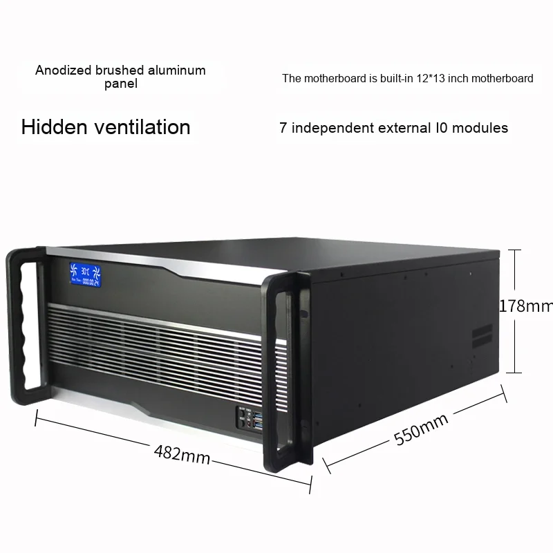 4U ATX Full Tower Video Server Chassis Large-Screen Broadcast Control Dedicated Industrial Non-Editing Multimedia Embedded Stock